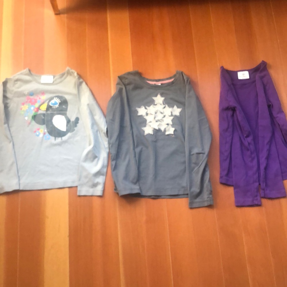 Hanna Andersson long sleeve, size 130, bundle.